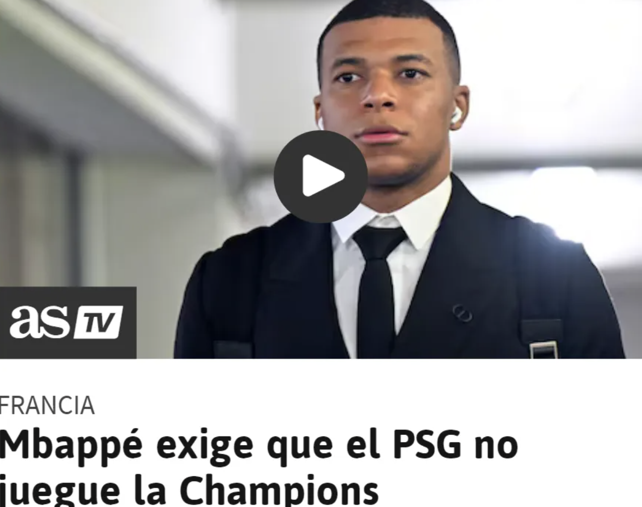 姆巴佩上诉欧足联:取消巴黎欧冠资格!